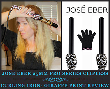 Jose Eber 25mm Pro Series Clipless Curling Iron- Giraffe Print Review Jose Eber 25mm Pro Series Clipless Curling Iron- Giraffe Print Review